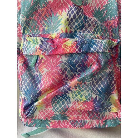 Kids Hurley Printed Pineapple Backpack With Lunchbox 1 side bottle pocket New - Picture 2 of 8